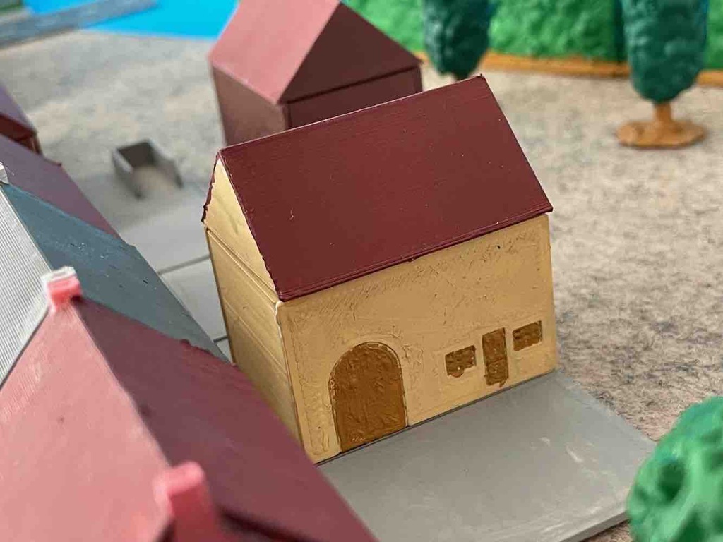 Village house 11 (typ A) - barn (z-scale)