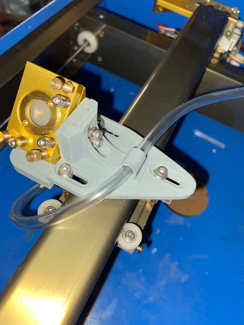 K40 Cloudray K Série Laser head mount remix ( head closer to the rail)
