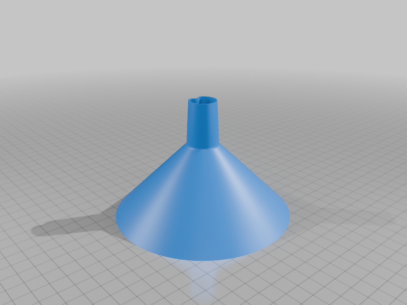 Funnel with air channel on the side for VASE MODE (Lejek)