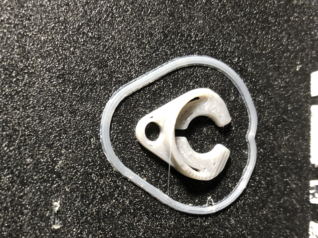 Bowden Tube Clip with 3mm hole