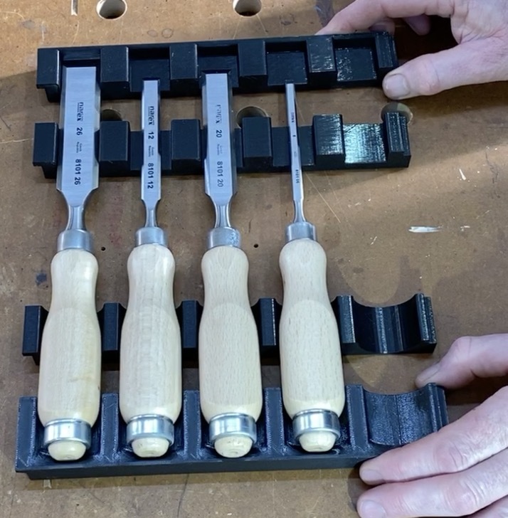 Modular chisel rack system