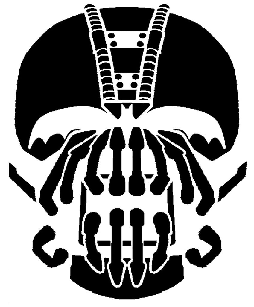 Bane Skull stencil