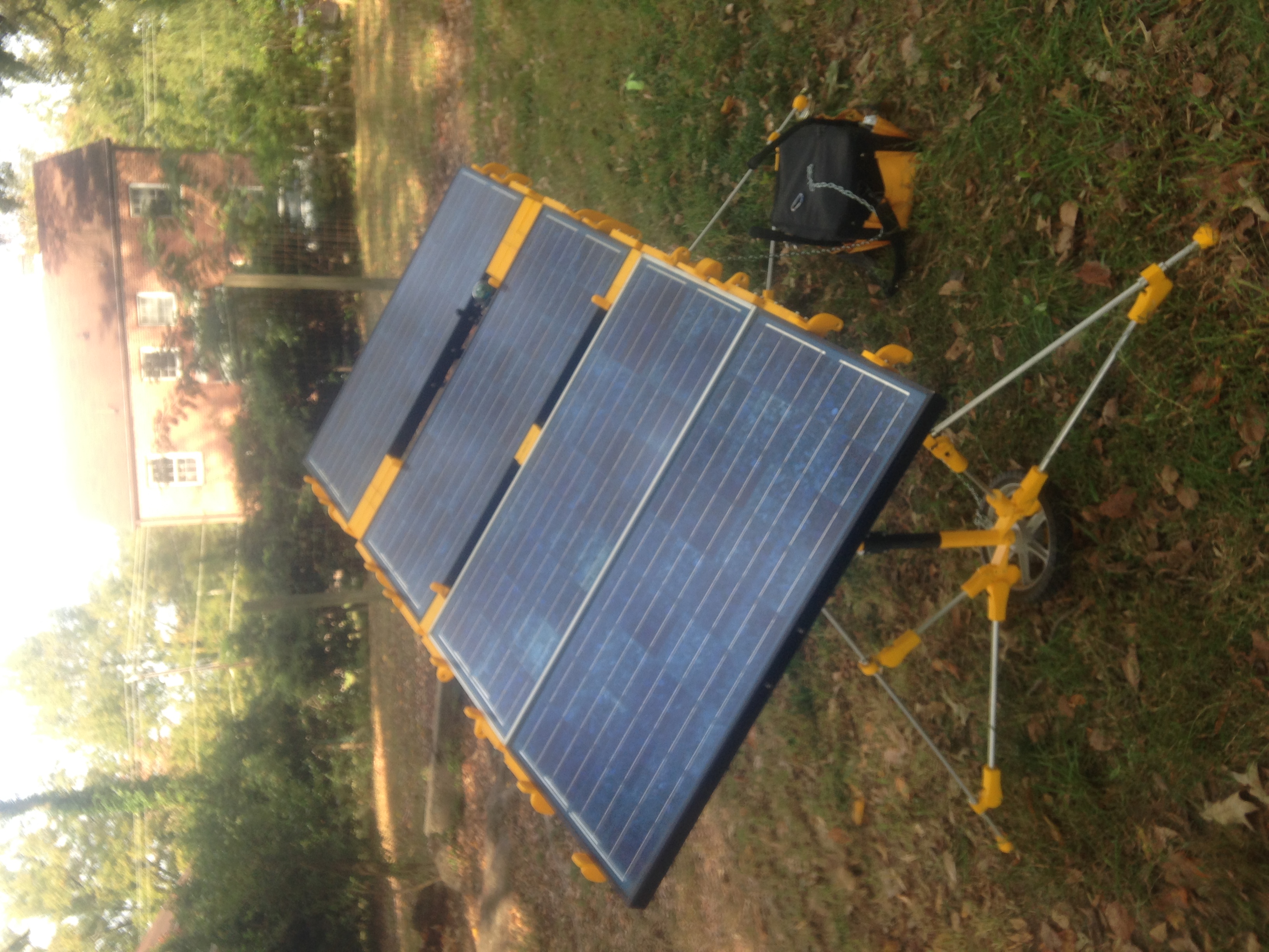 High output mobile solar array