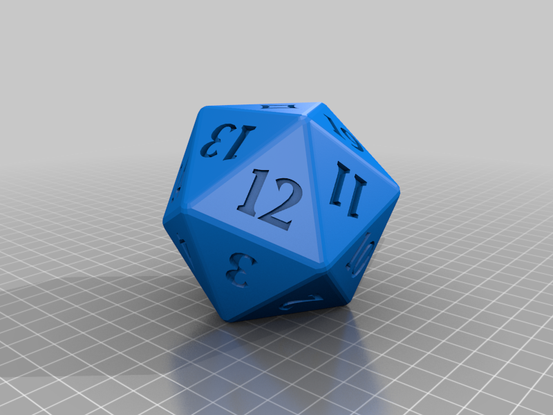 D20 Colorless Symbol Spin Down