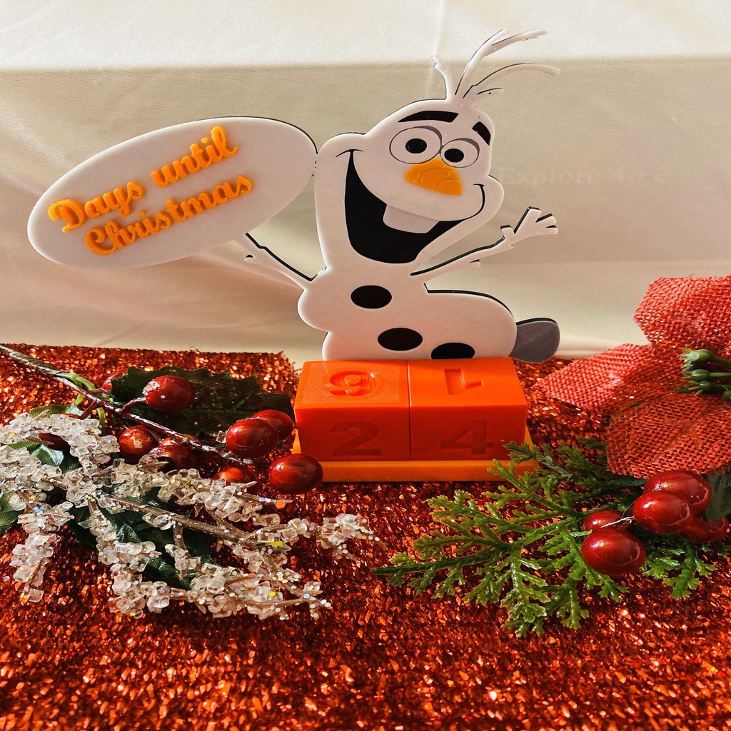 Olaf days until Christmas countdown