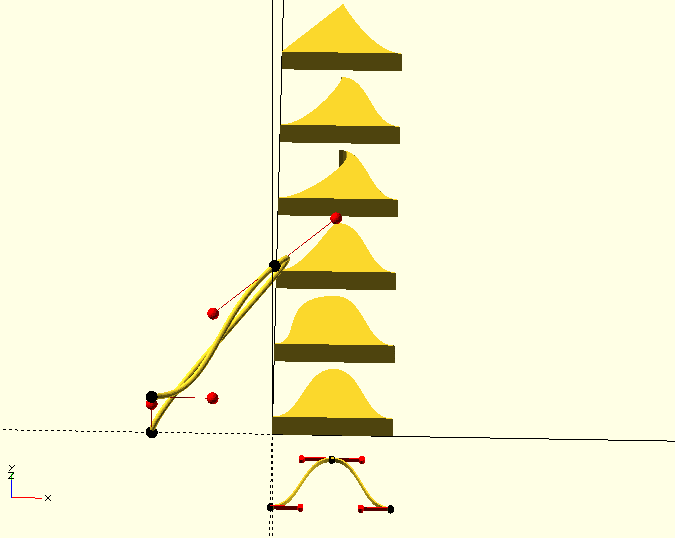 Yet another Bezier library for OpenSCAD