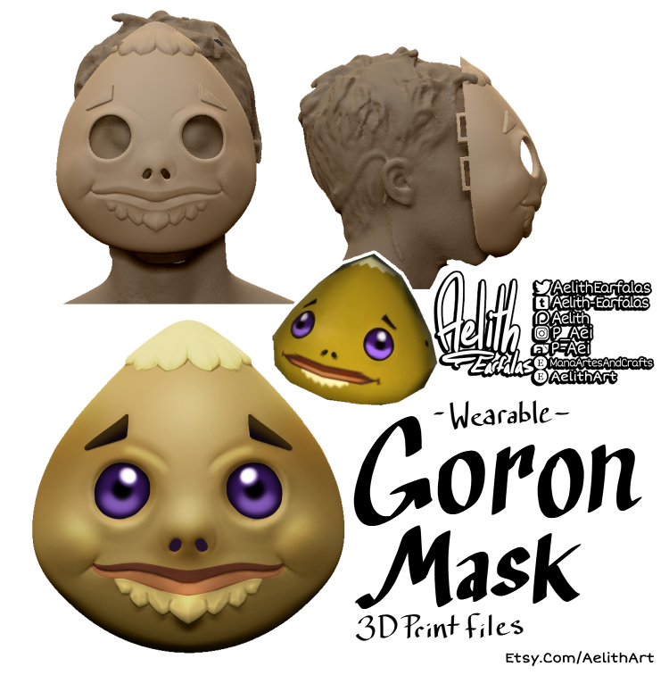 Wearable Goron Mask