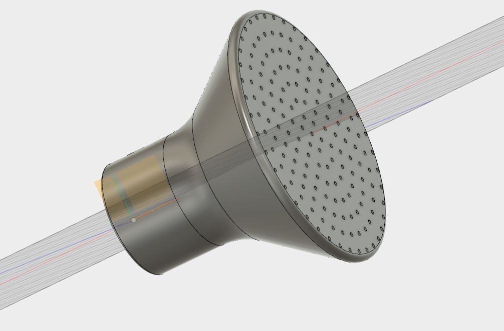 Watering can nozzle for bottle / Giesser für Flasche / DE Gewinde / GER Thread