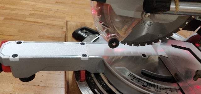 Replacement insert (sacrificial board) for METABO KGSV 72 Xact SYM crosscut miter saw.