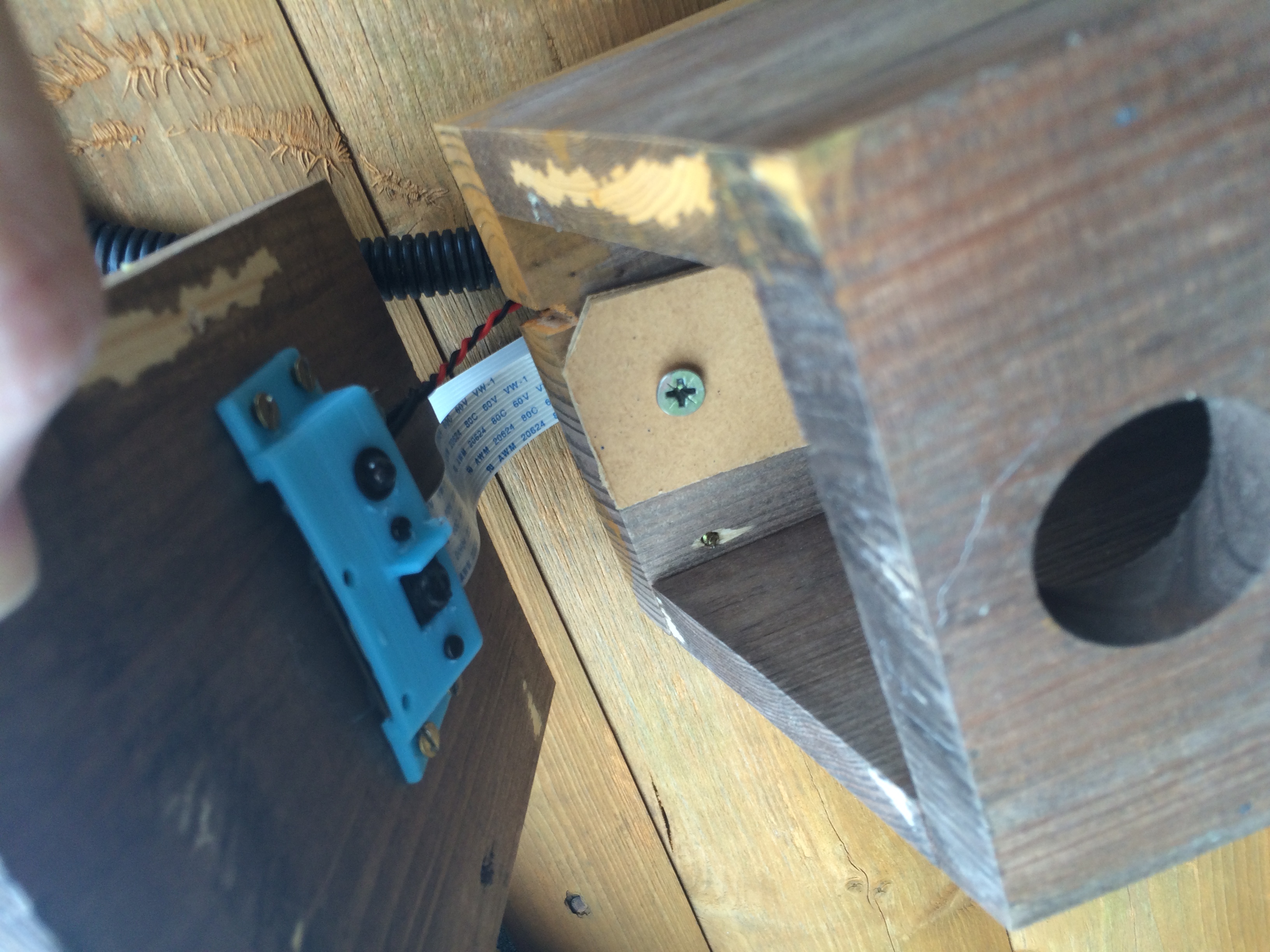 Raspberry Pi Birdbox camera mount