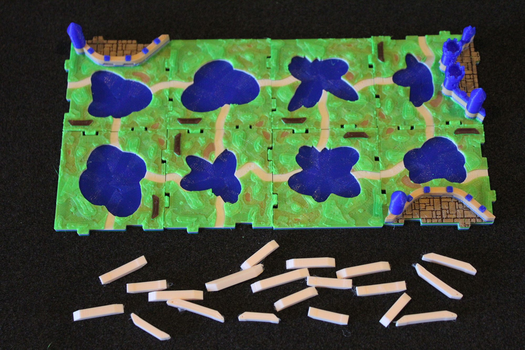 RifRaf 3D Carcassonne The Ferries Tiles Mini Expansion Game