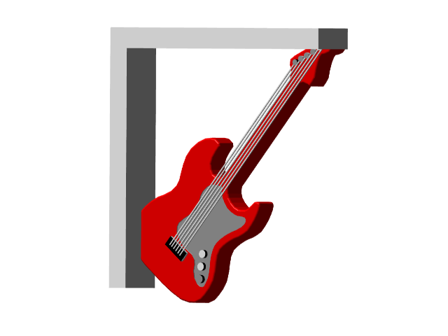 Fender Guitar Shelf Bracket (Nuclear Tape Mount)