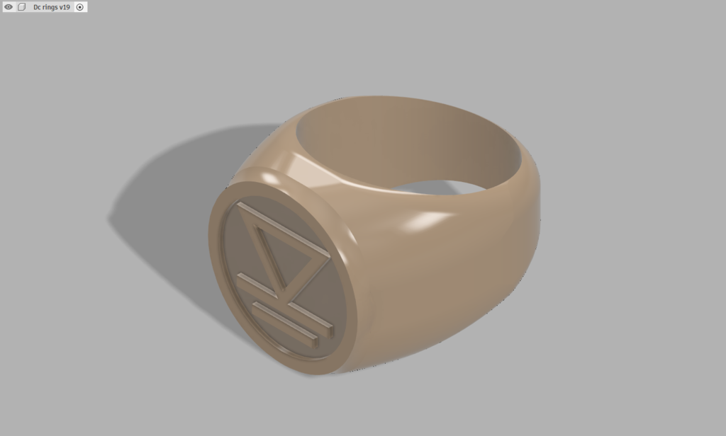 Beige Lantern Ring