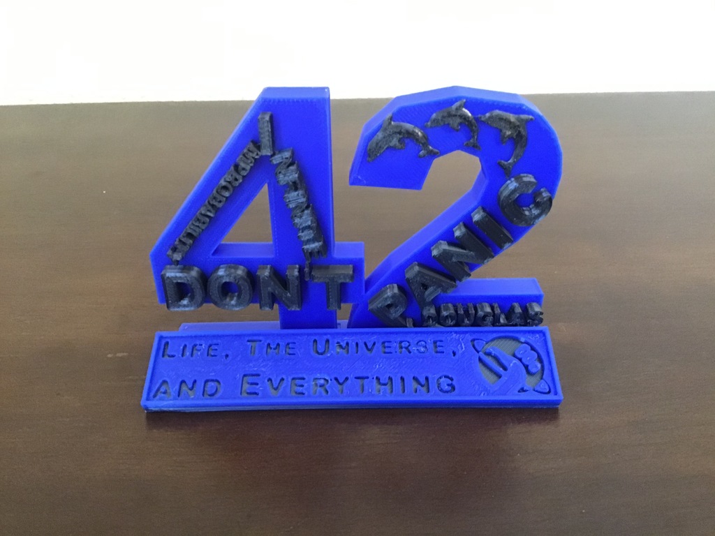 Hitchhiker's Guide 42 Life, the Universe, and Everything baseplate