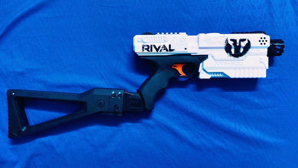 Nerf Rival Kronos Stock Adaptor [Friction fit/flipped locking notch]