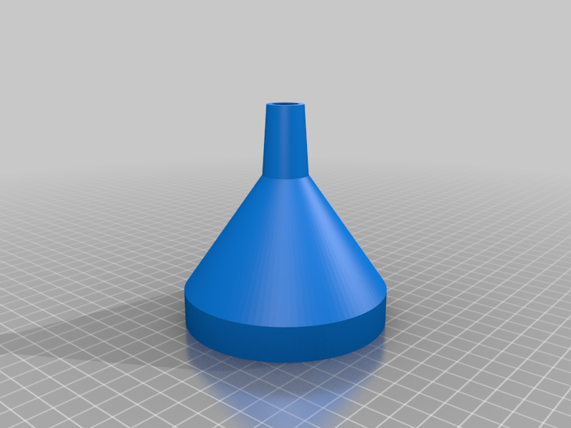 Basic funnel, customizable, OpenSCAD source