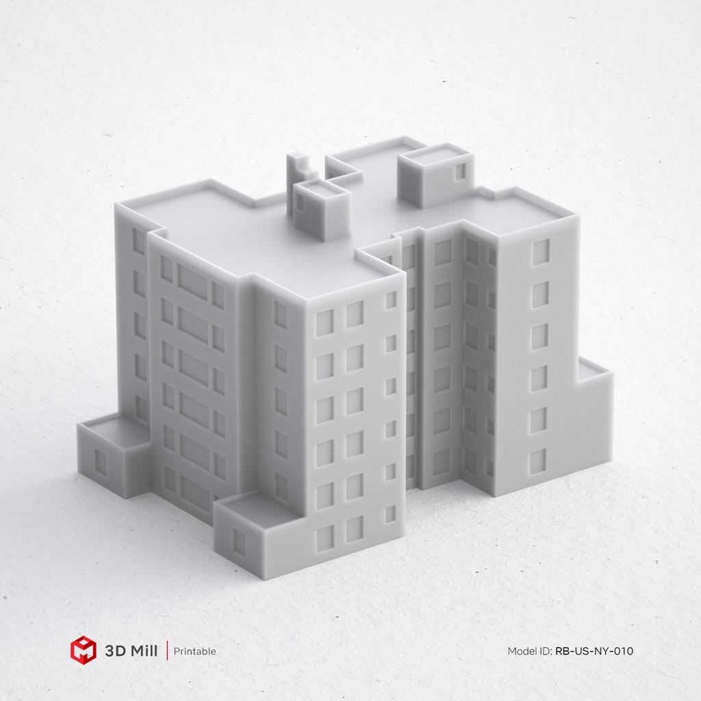 3D Print miniature building RB-US-NY-010