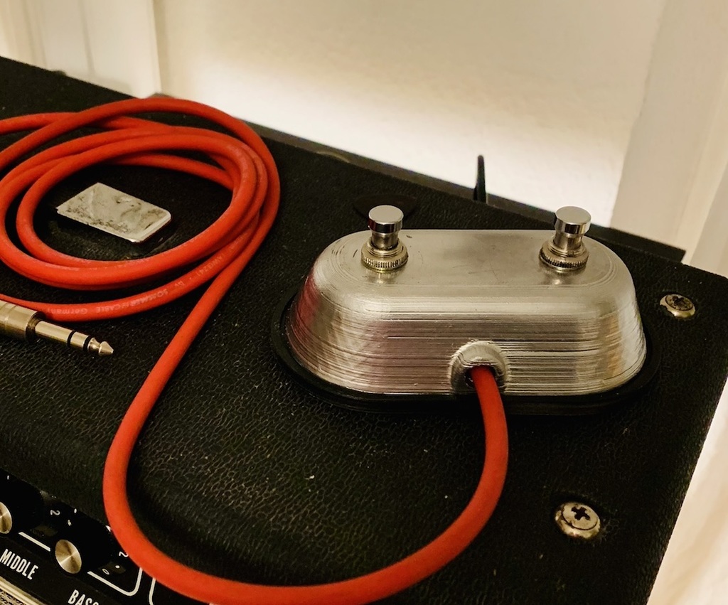 2-Button Footswitch enclosure for Fender style amps