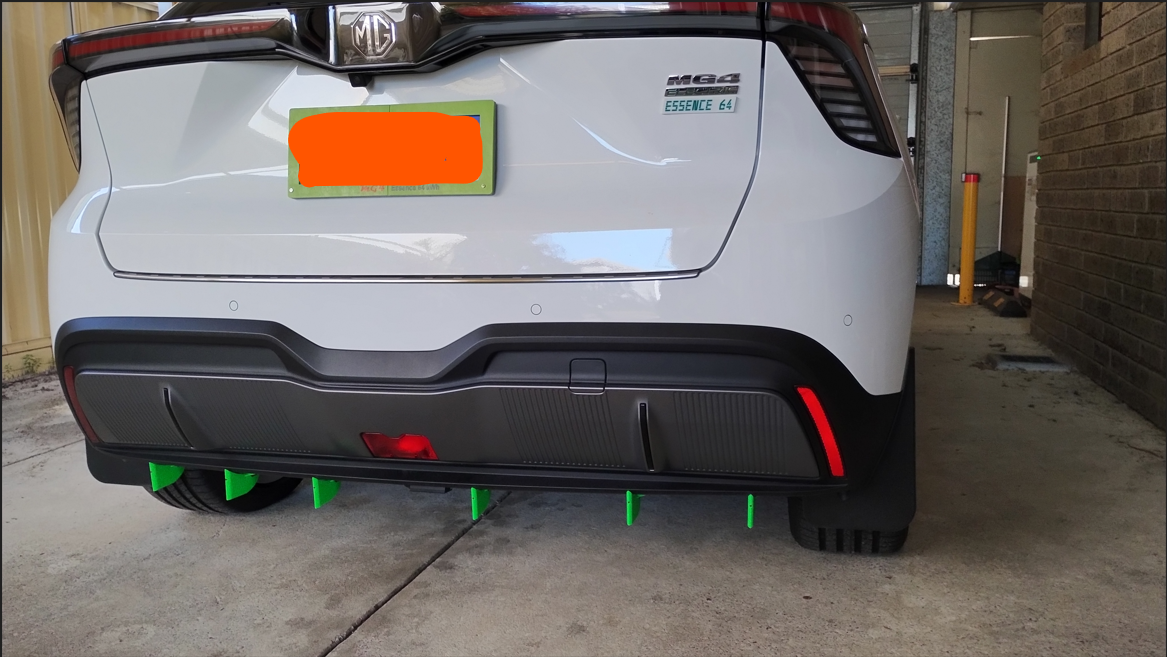 MG4 Bumper Diffuser Fins