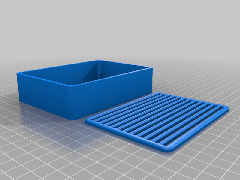 Simple soap holder with drip grid