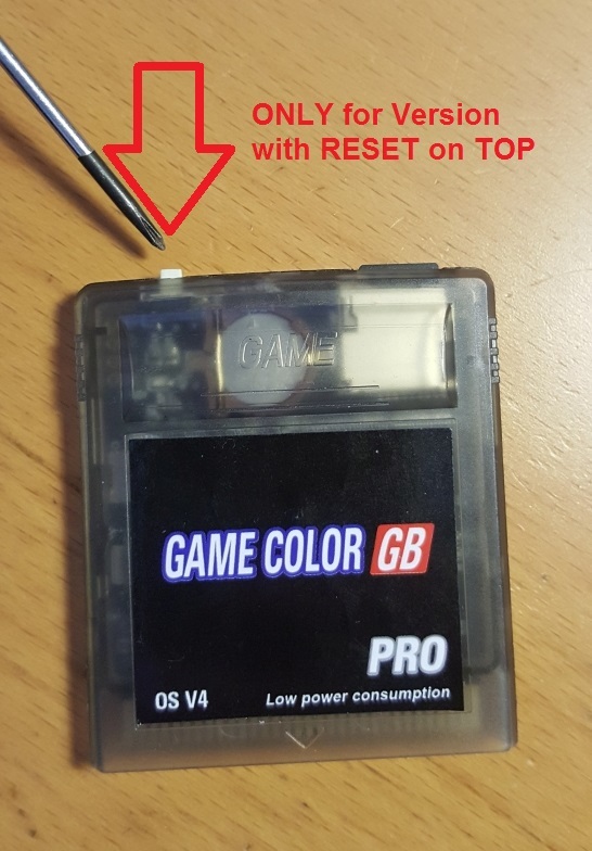 Game Boy Card Shell for "Game Color GB Pro V4" 