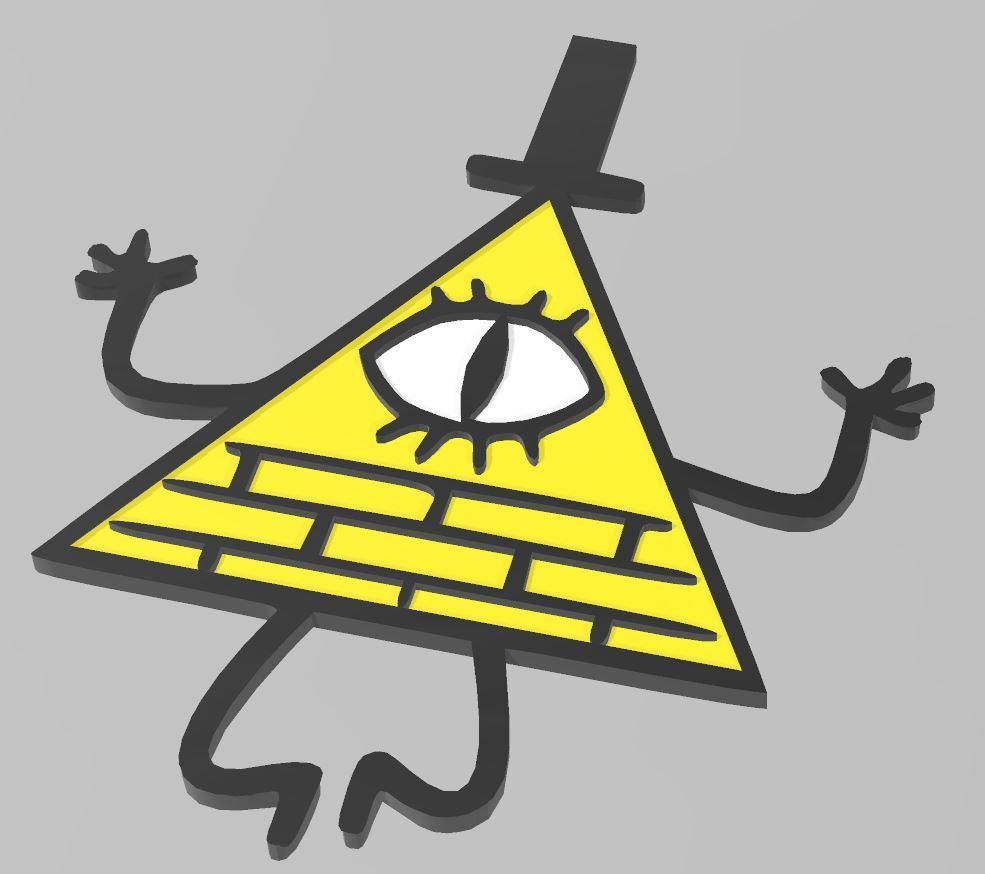Bill Cipher from Gravity Falls 2Color