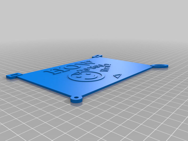 Template plate for info_rating_fun - OpenScad