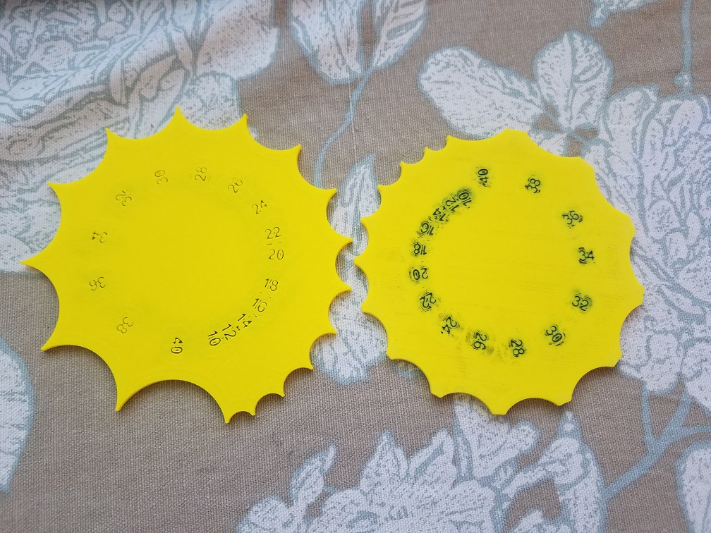 Radius Gauge semi-circle + 5mm arc