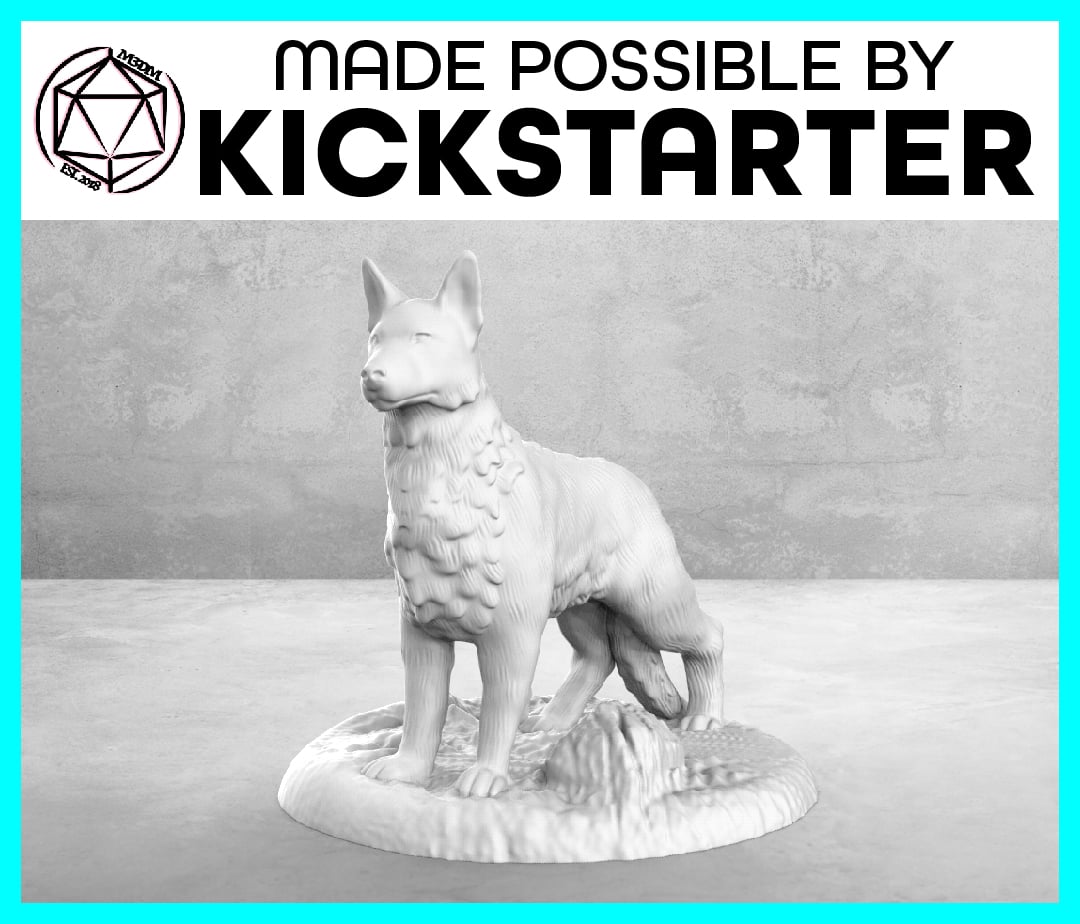 Image of Dog - Casual Pose - Tabletop Miniature