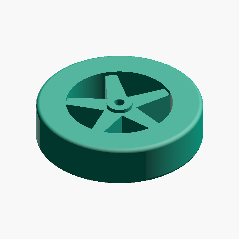 Parametric Wheel Generator (STEP, Customizable, CNC & 3D Printing)