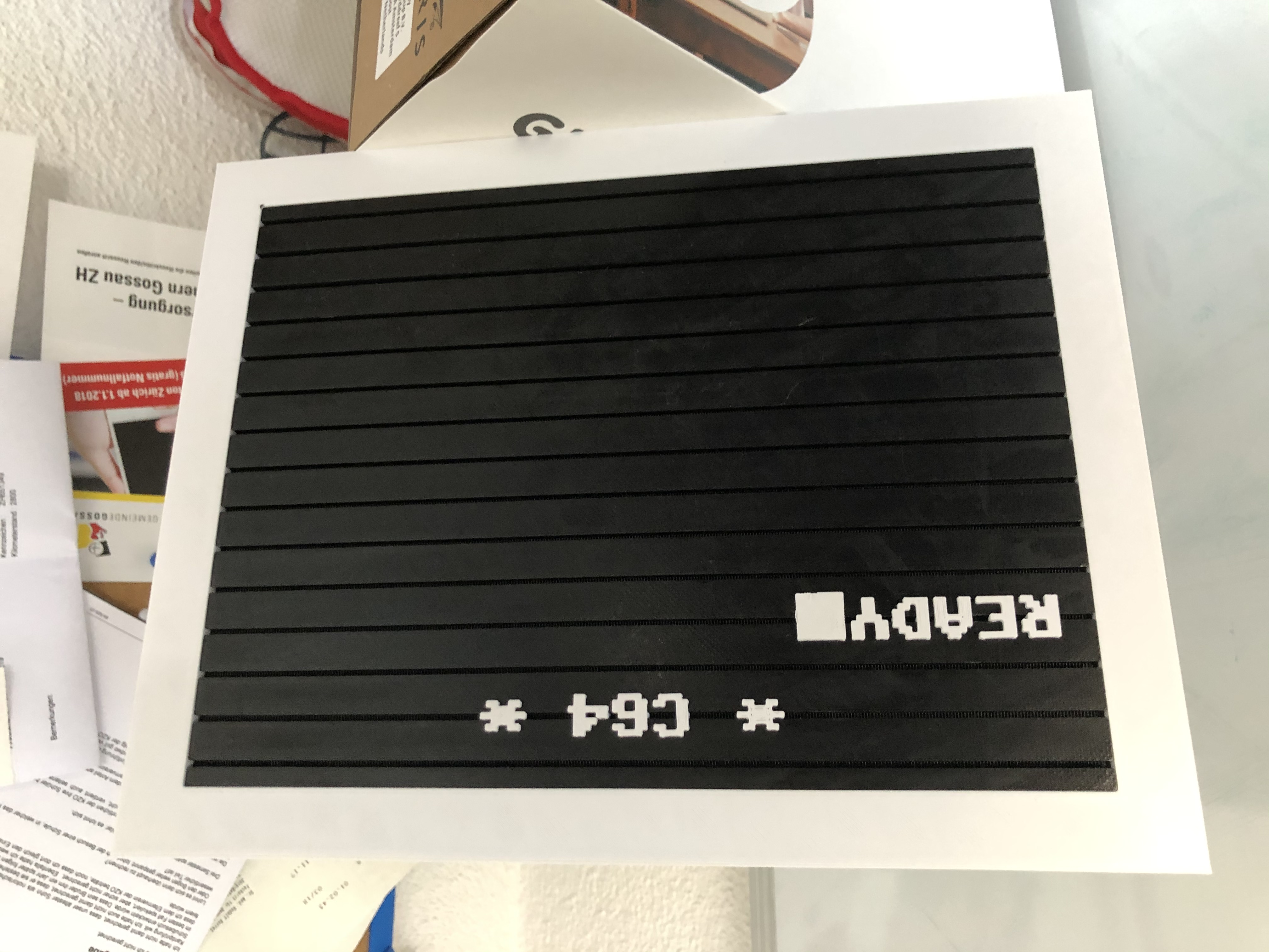 Commodore C64 Letter Board Sign