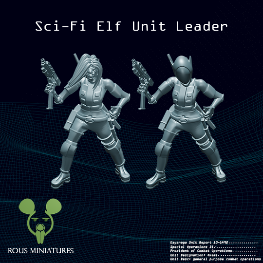 Sci-Fi Elf Unit Leader Sample
