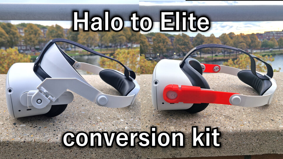 Retrofitkit for quest 2 GomrVR - Halo to Elite conversion