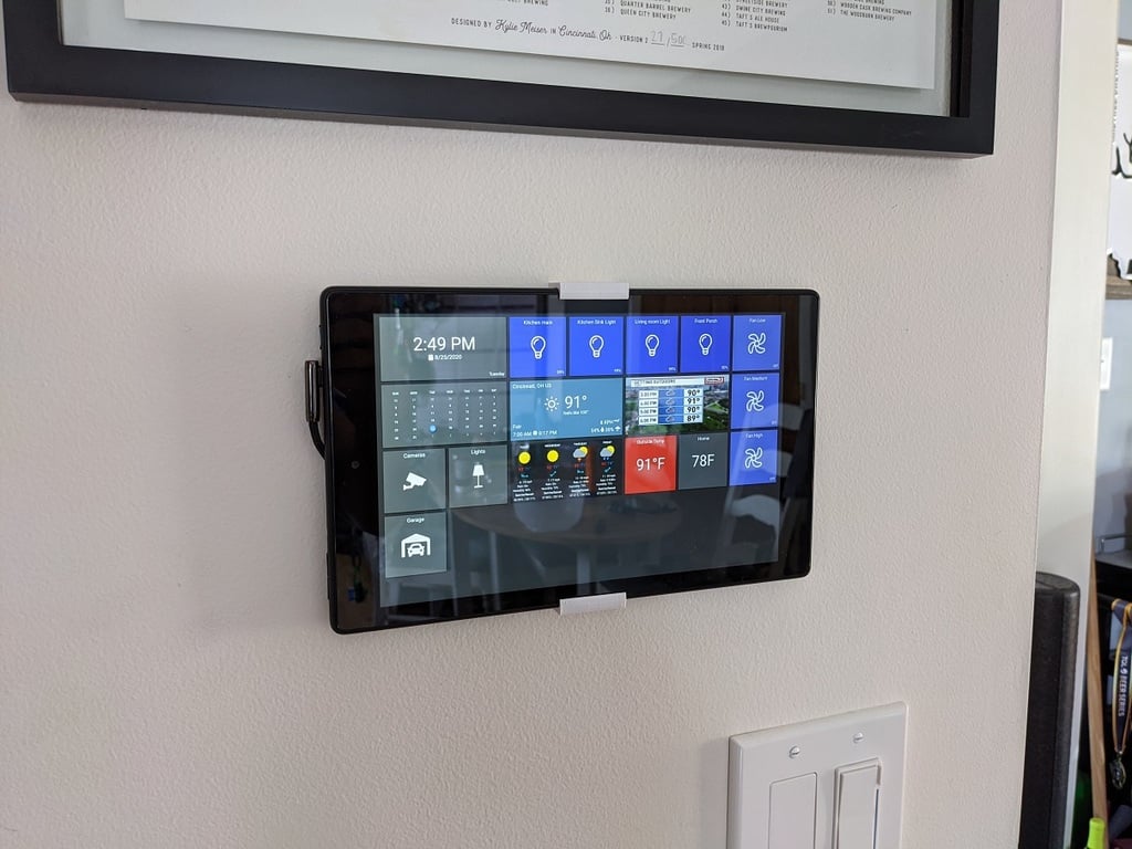 Amazon Fire Tablet wall mount