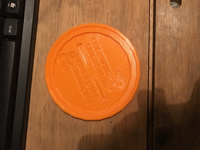 Dungeons & Dragons simple coaster