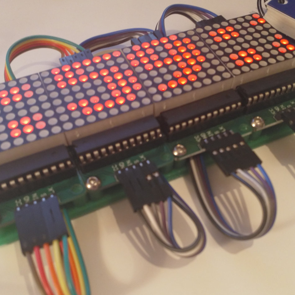 MAX7219 LED Matrix display holder