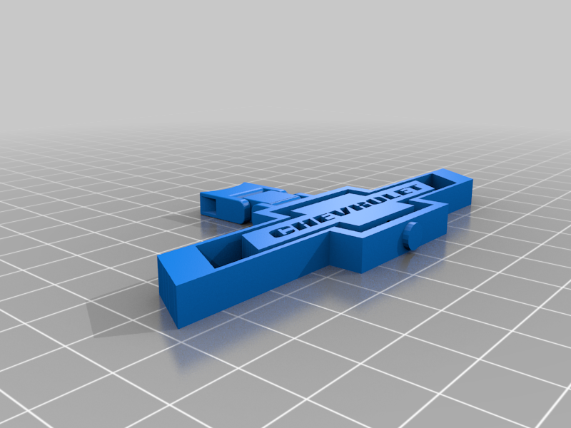 Spinning Chevy Keychain