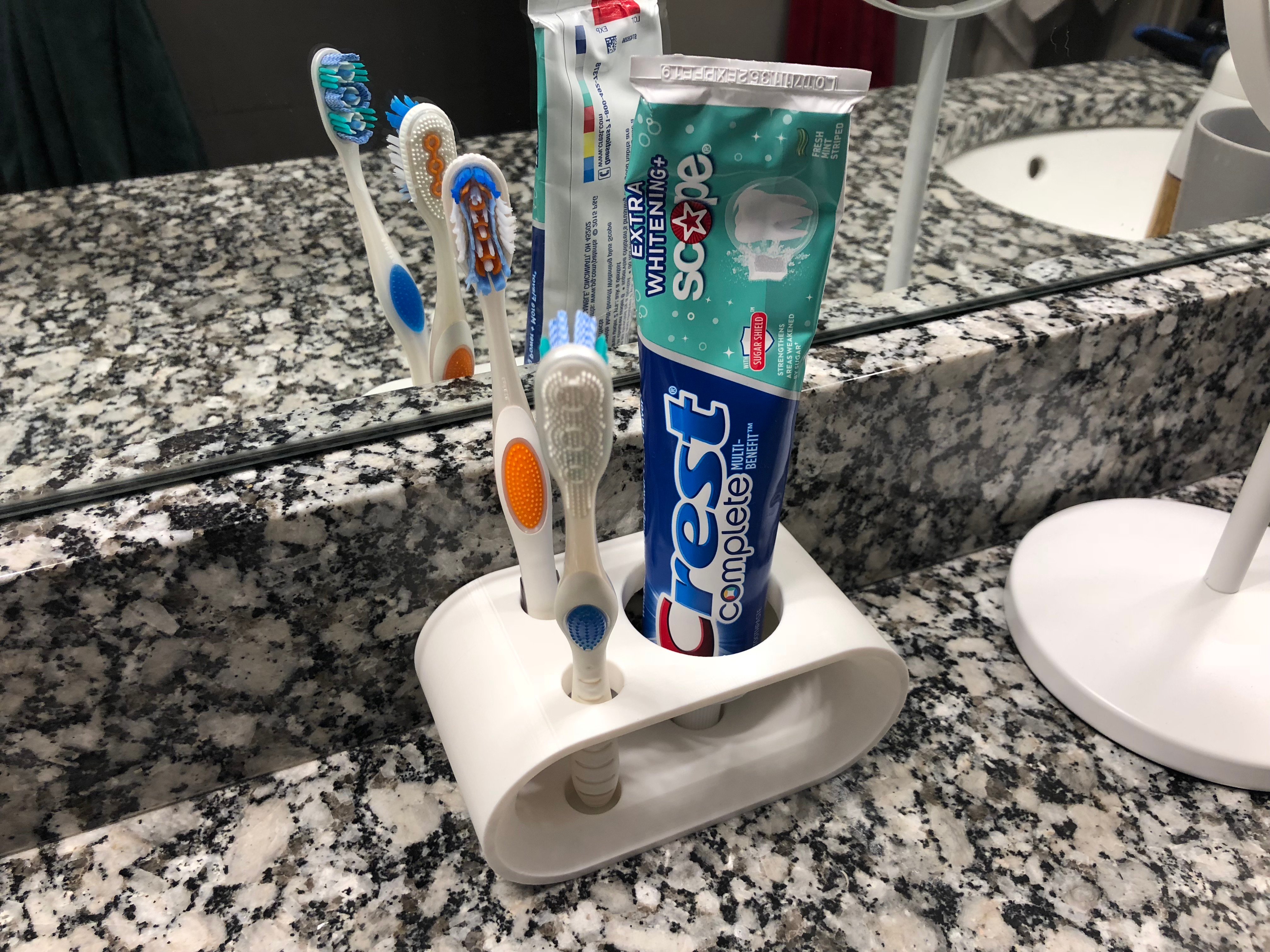 Toothbrush - Toothpaste Holder
