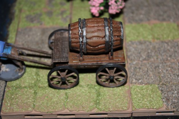 barrel on a cart