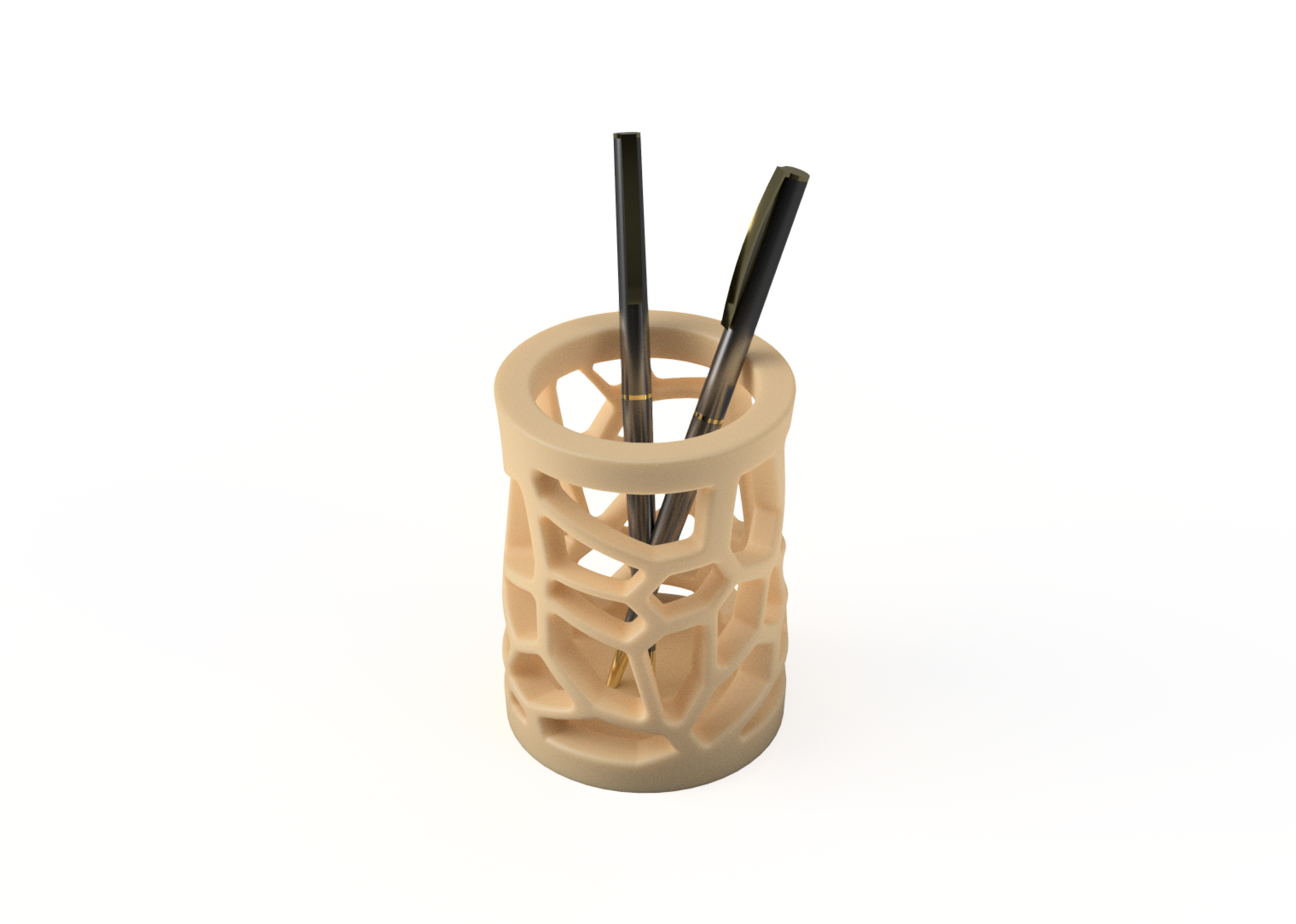 Voronoi pen holder