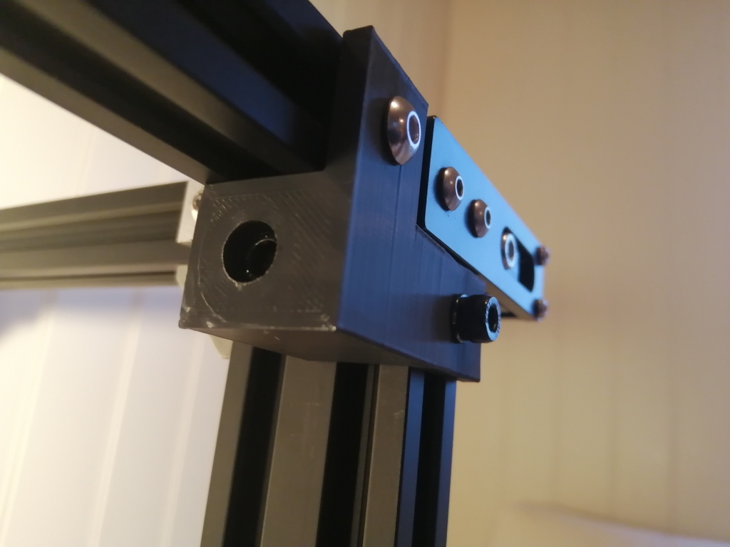 3D Printer Frame - Y axis Belt Tensioner Corner - Support Bracket