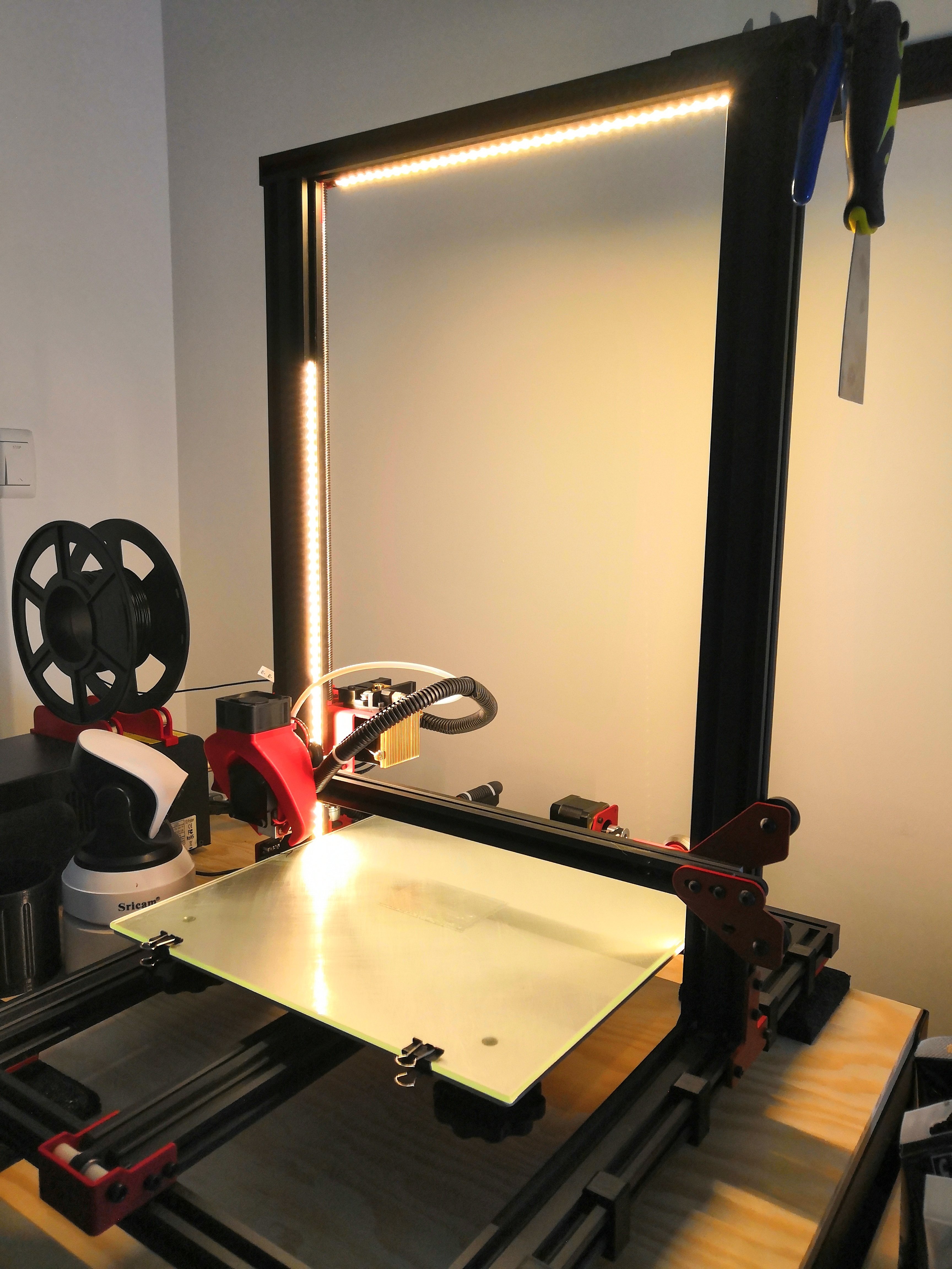 Support ruban LED (CR10 U20 U30 sans vis - without screw) + Switch ON/OFF