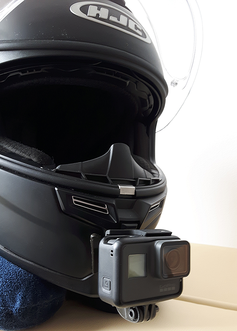 HJC RPHA 70 helmet GoPro mount