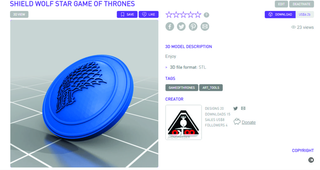 Shield wolf star game of thrones