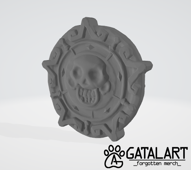 Aztec coin - Sea of Thieves Inspired