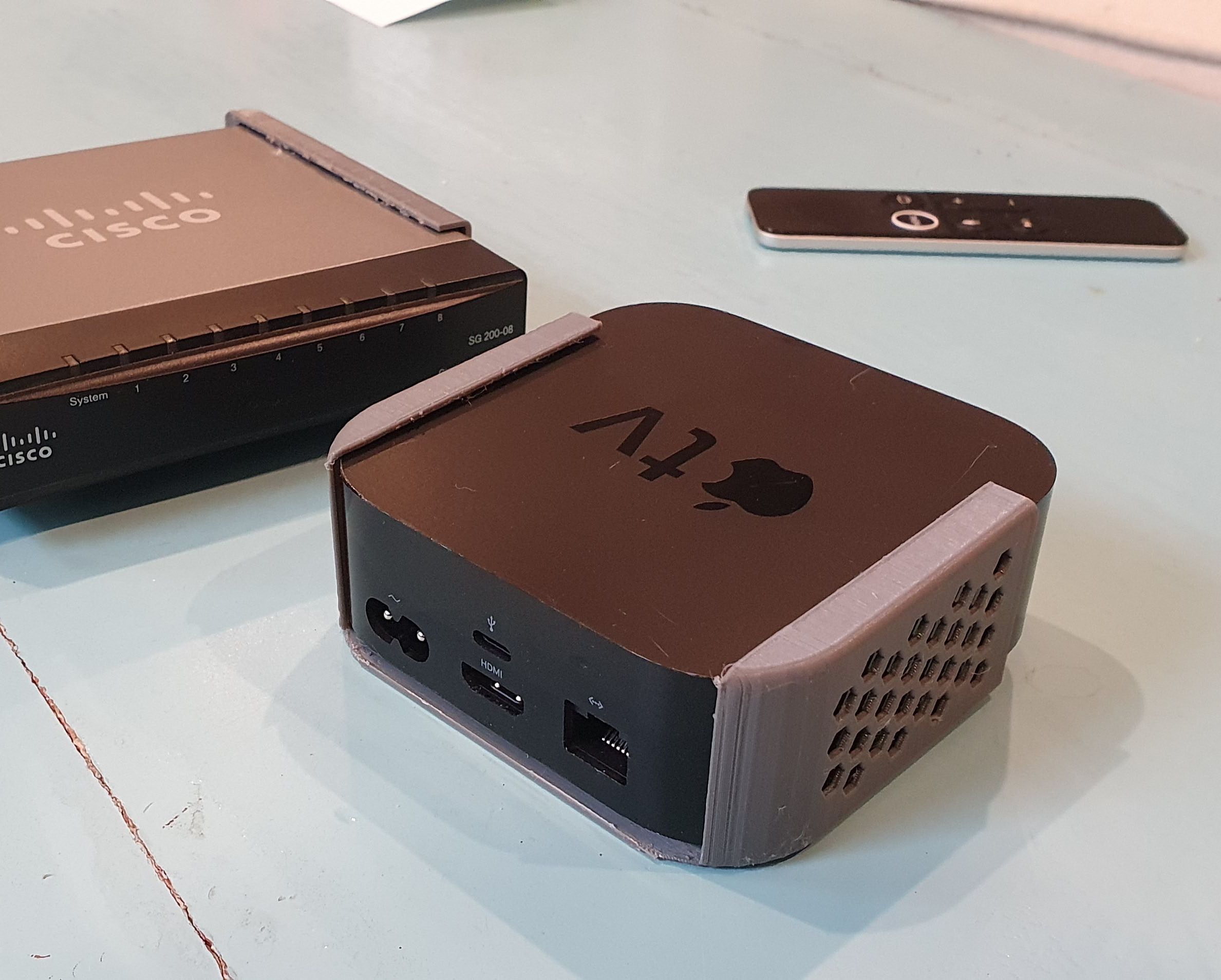 Bracket for mount small devices like Apple TV 4th-gen