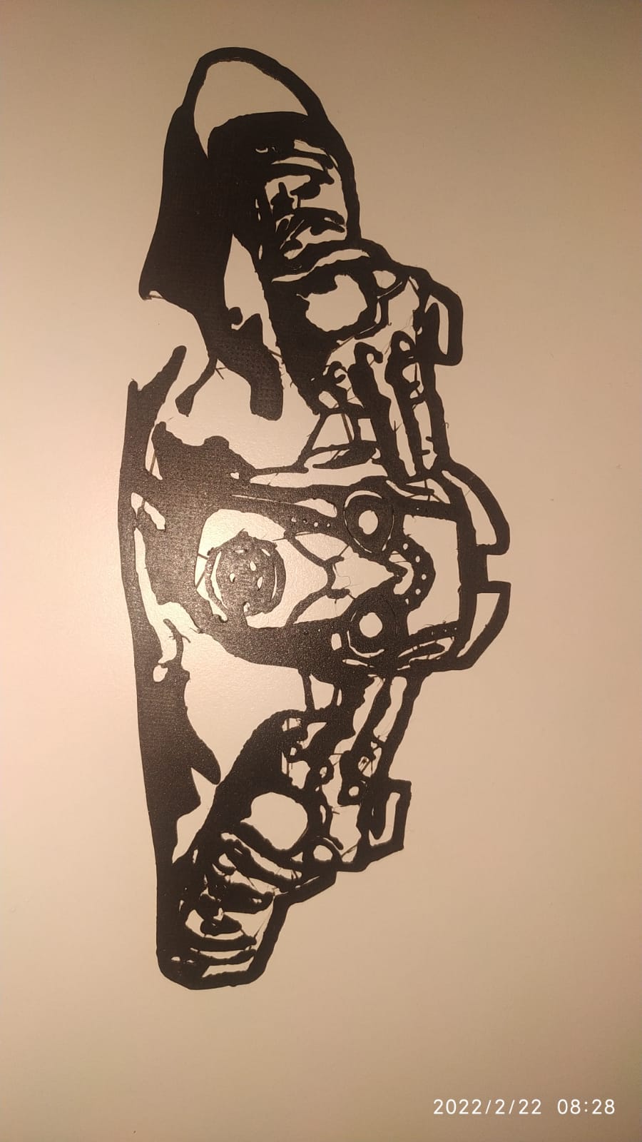 Borderlands psycho silhouette wall art