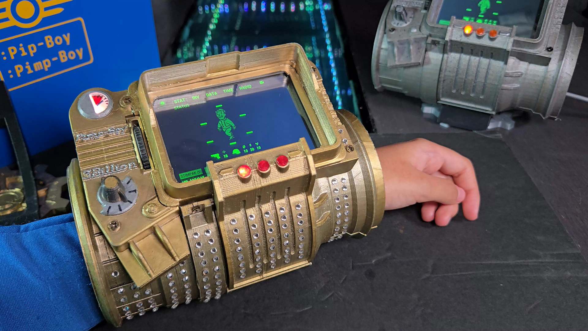 Fallout New Vegas  Pimp-Boy 3 Billion (ESP32 Animated, Lights, Sound, Wearable)
