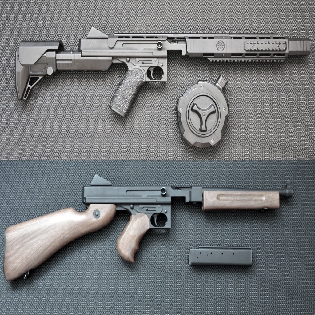 Convertion kit for thompson m1a1 by cyma: drum mag