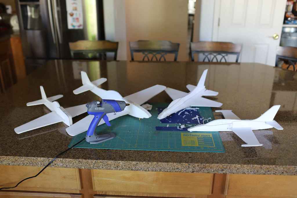 Foam board chuck gliders — 4 Models — NerdNicRC